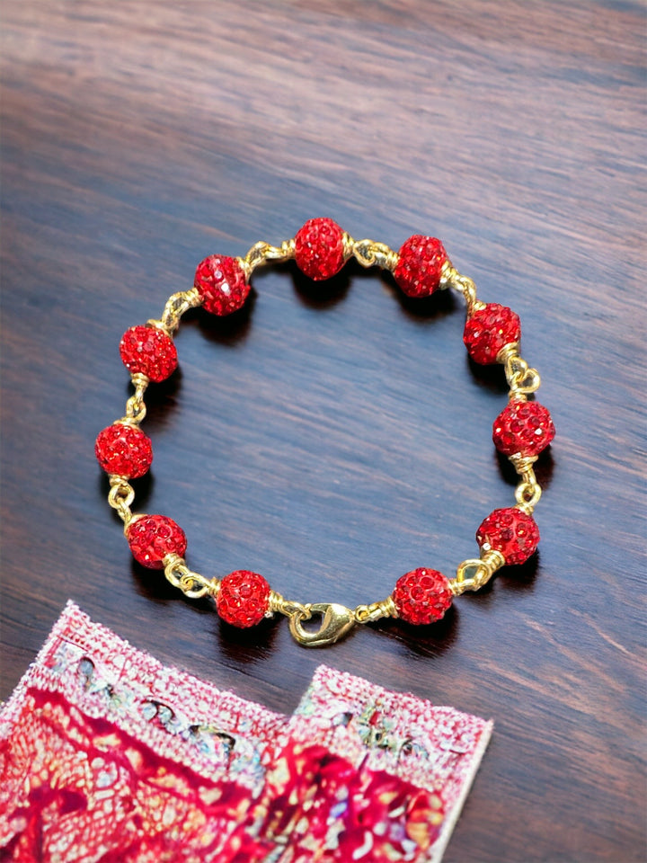 Red Polly World Bracelet 🌎❤️