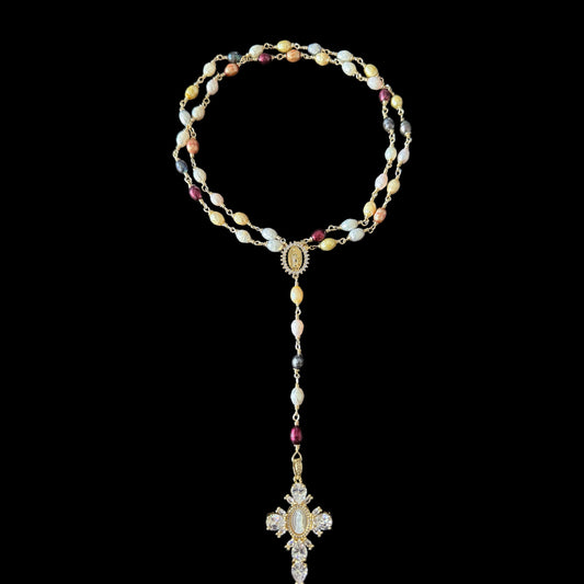 Real Multi color Pearls Rosary ✨🙏🏽